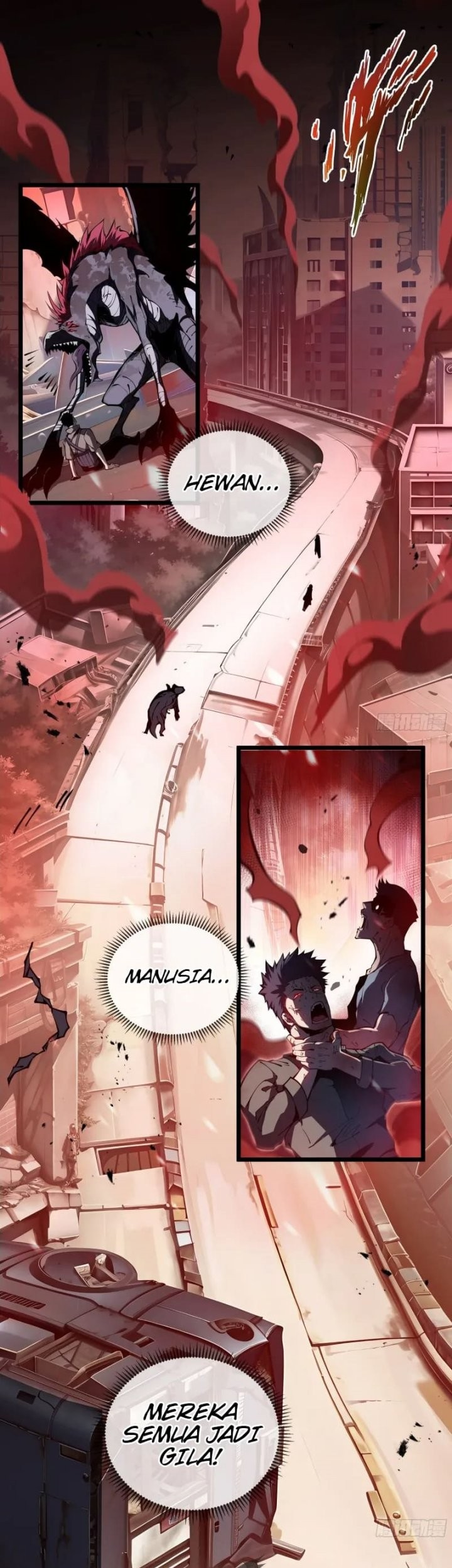 Disaster Comes: I Evolve Into the Crimson King Chapter 1 Gambar 45
