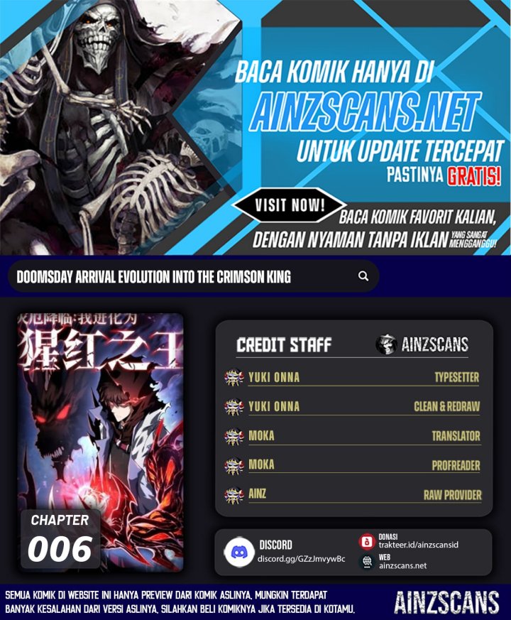 Baca Komik Disaster Comes: I Evolve Into the Crimson King Chapter 6 Gambar 1