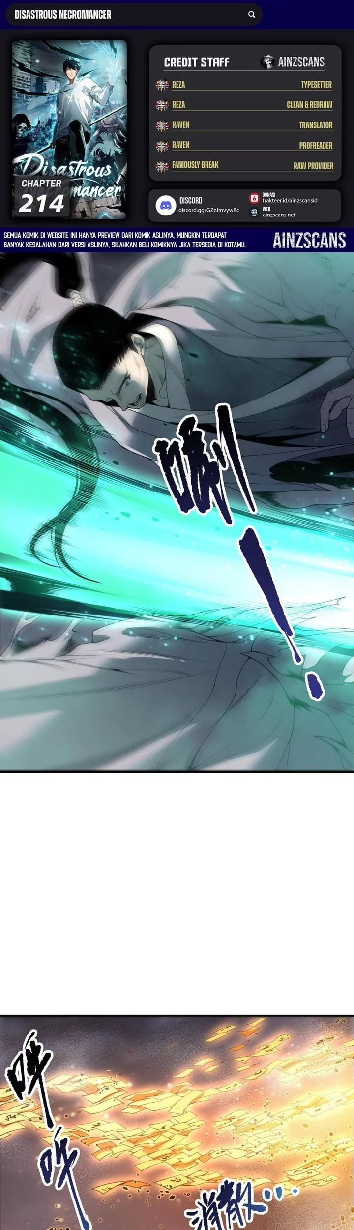 Komik Disastrous Necromancer Chapter 214 gambar nomor 1