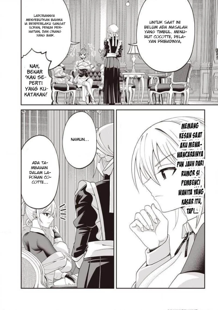 Dokushin Kizoku: Danjohi 1:99 Sekai no Akuyaku Reisoku Chapter 5.2 halaman 3