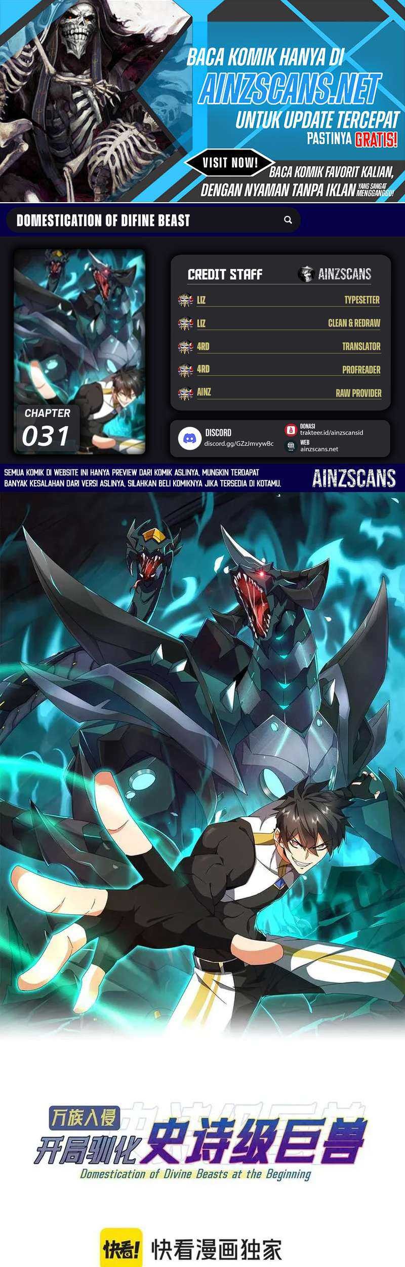 Baca Komik Domestication of Divine Beasts at the Beginning Chapter 31 Gambar 1