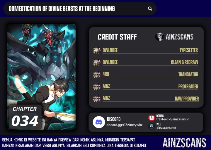 Baca Komik Domestication of Divine Beasts at the Beginning Chapter 34 Gambar 1
