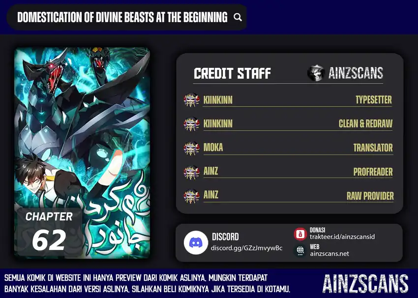 Komik Domestication of Divine Beasts at the Beginning Chapter 62 gambar 1