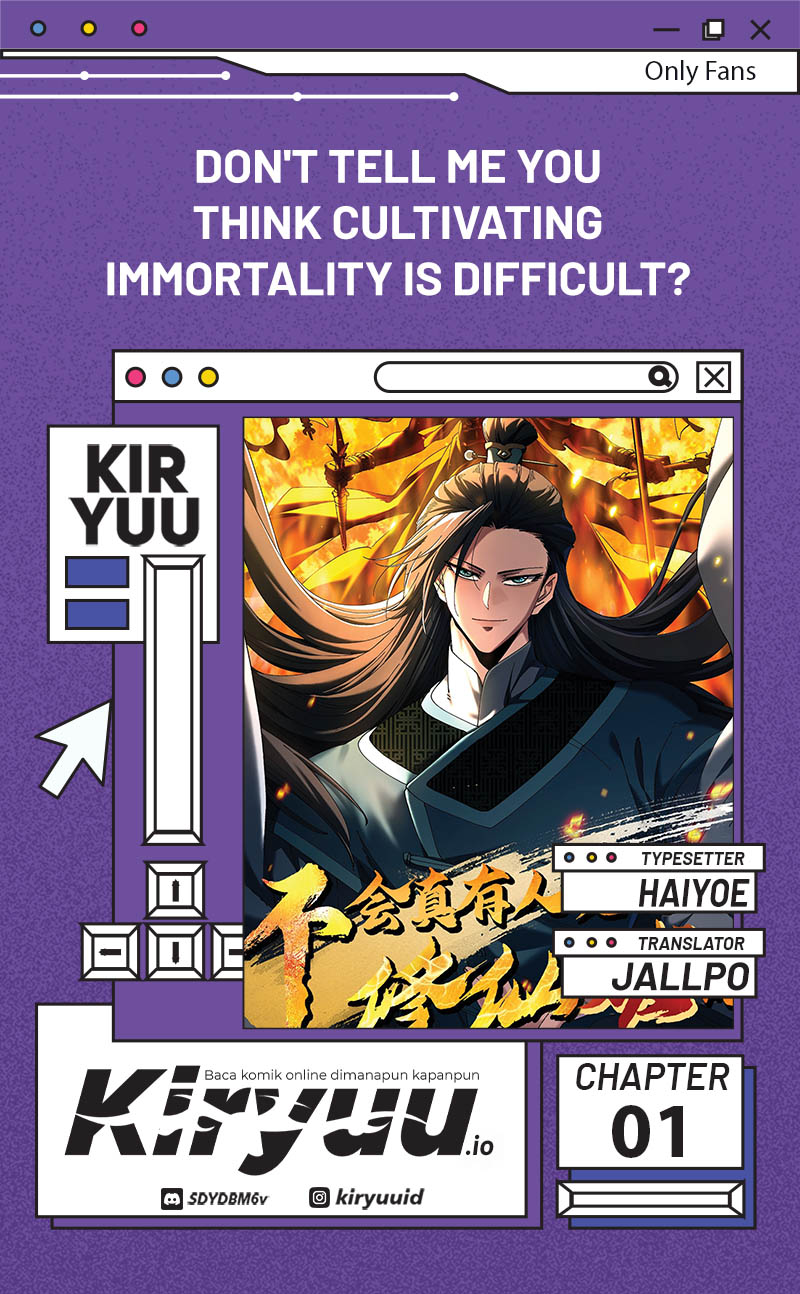 Baca Komik Don’t Tell Me You Think Cultivating Immortality Is Difficult? Chapter 1 Gambar 1