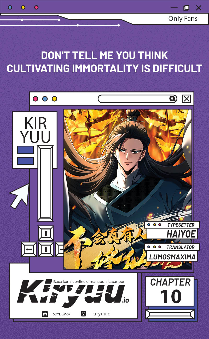 Baca Komik Don’t Tell Me You Think Cultivating Immortality Is Difficult? Chapter 10 Gambar 1