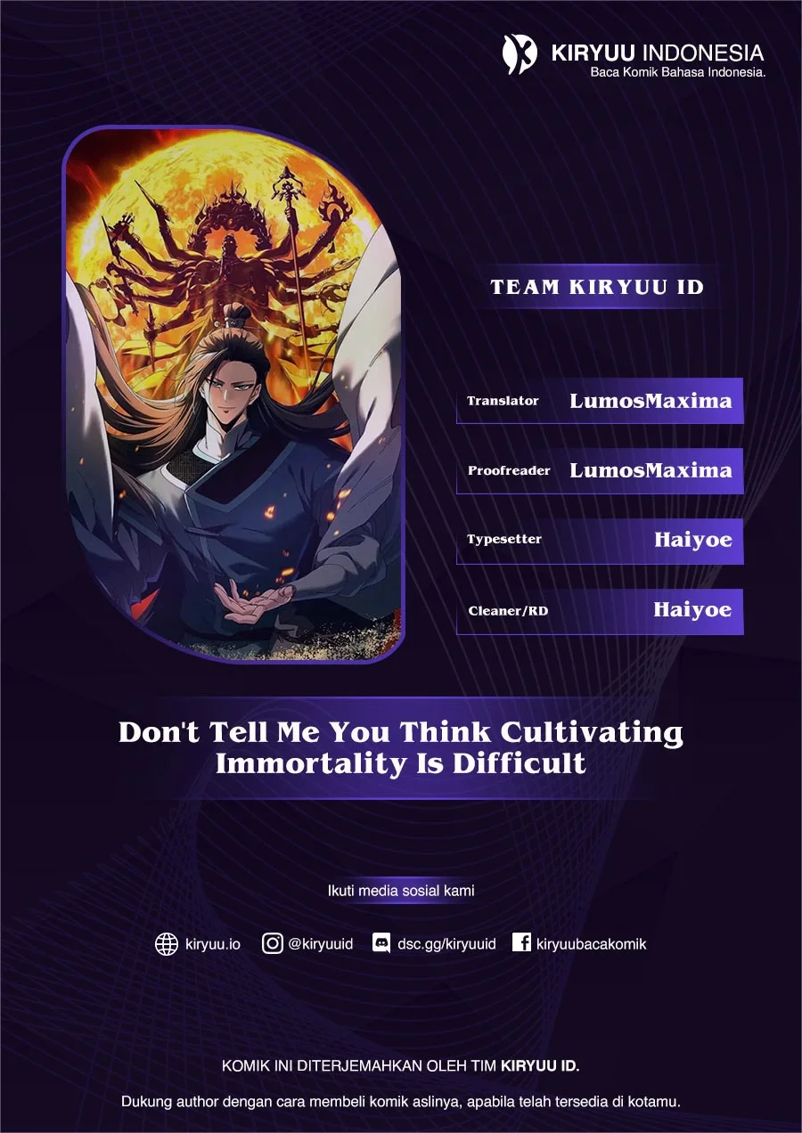 Komik Don’t Tell Me You Think Cultivating Immortality Is Difficult? Chapter 40 gambar nomor 1