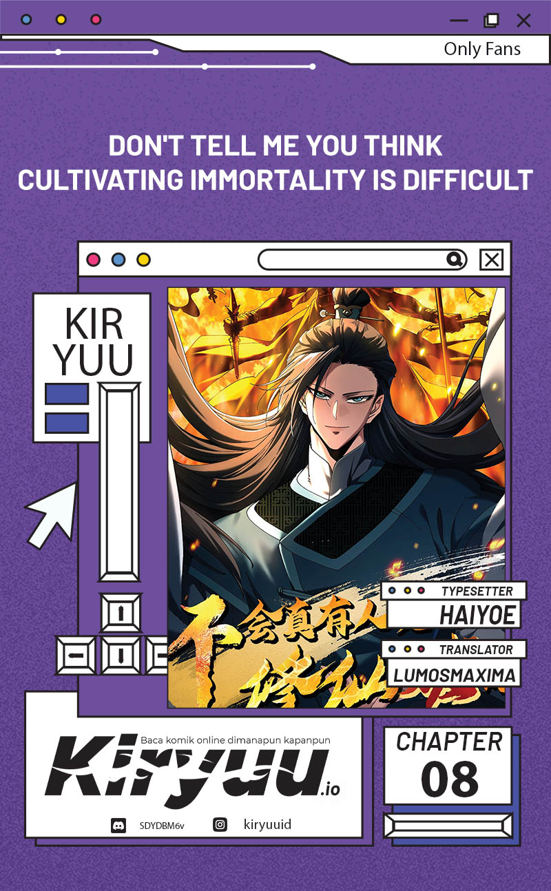 Baca Komik Don’t Tell Me You Think Cultivating Immortality Is Difficult? Chapter 8 Gambar 1