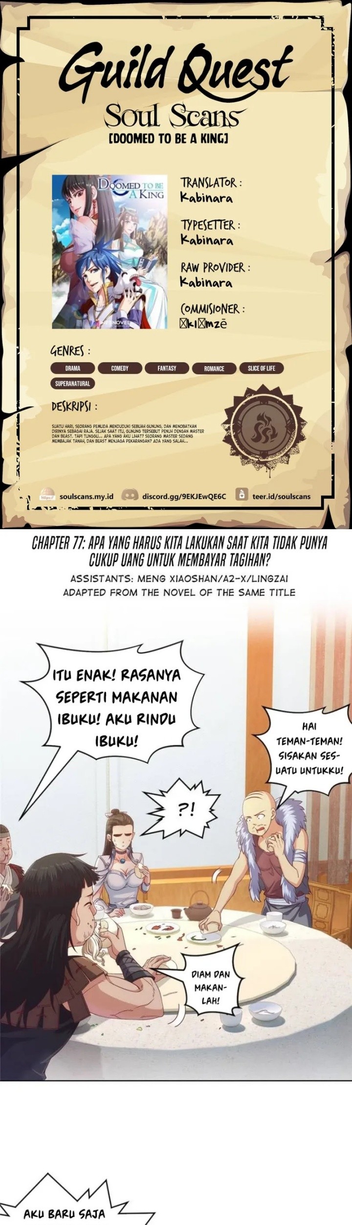 Baca Komik Doomed To Be A King Chapter 77 Gambar 1