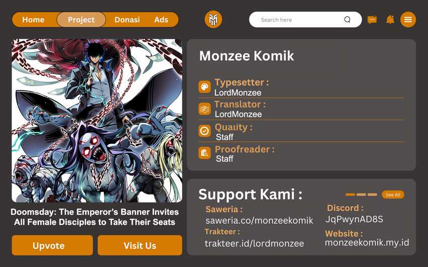 Komik Doomsday꞉ The Emperor’s Banner Invites All Female Disciples to Take Their Seats Chapter 10 gambar nomor 1