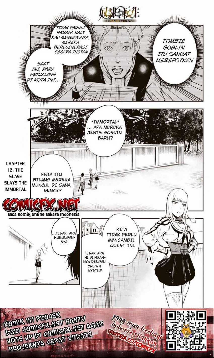 Baca Manga Dorei Tensei: Sono Dorei, Saikyou no Moto Ouji ni Tsuki Chapter 12 Gambar 2