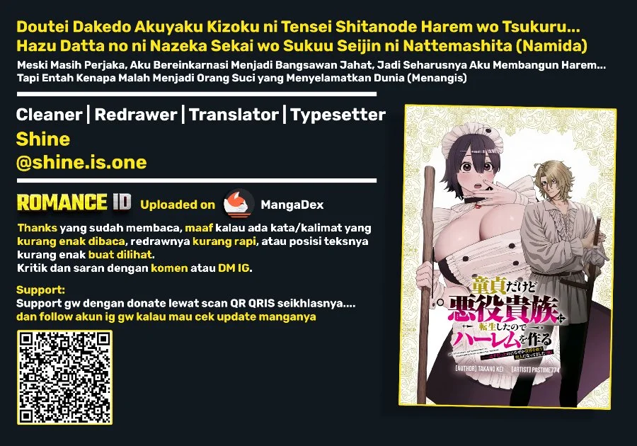 Doutei Dakedo Akuyaku Kizoku ni Tensei Shitanode Harem wo Tsukuru... Hazu Datta no ni Nazeka Sekai wo Sukuu Seijin ni Nattemashita (Namida) Chapter 2.1 Gambar 22