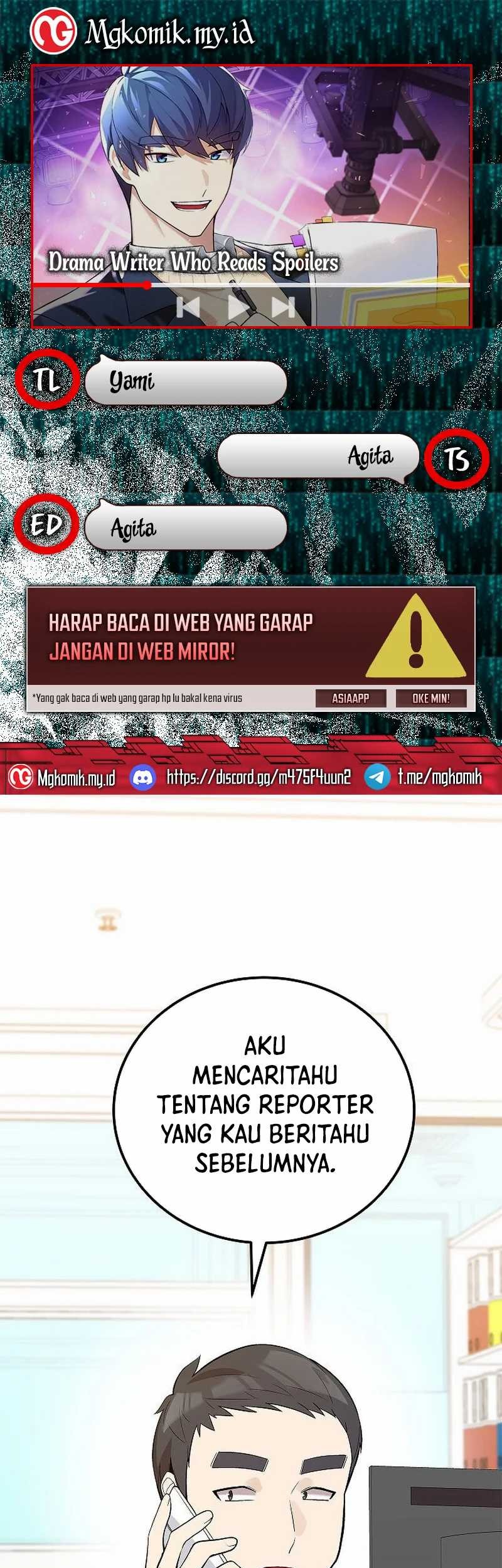 Baca Komik Drama Writer Who Reads Spoilers Chapter 33 Gambar 1