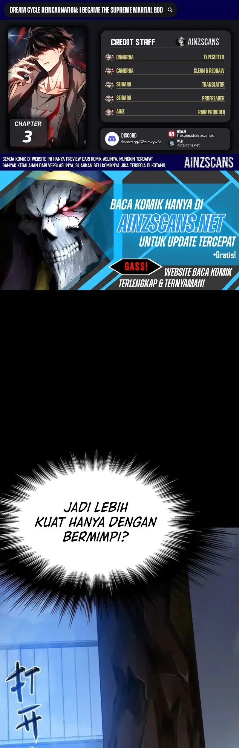 Komik Dream Cycle Reincarnation: I Became the Supreme Martial God Chapter 2 gambar 1