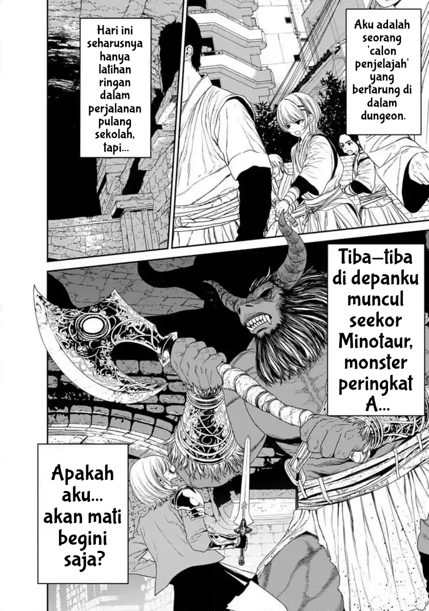 Dungeon de Tatakaitsuzukete 20-nen no Doutei Yuusha, Chijou ni Modottara Danjoubi 1:1000 no Sekai Datta Chapter 1 Gambar 6