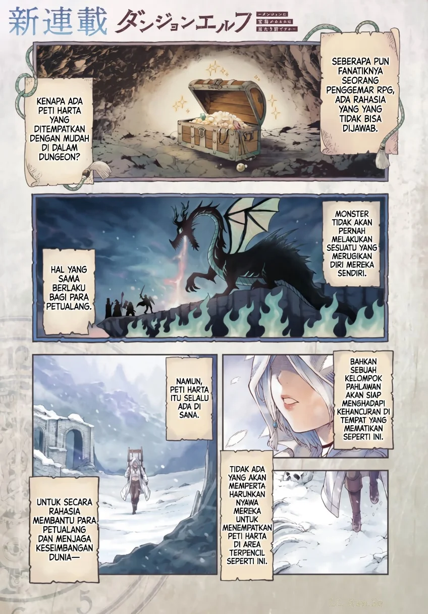 Manga Dungeon Elf ~Dungeon ni Takarabako ga Aru no wa Atarimae desu ka~ Chapter 1 gambar 2