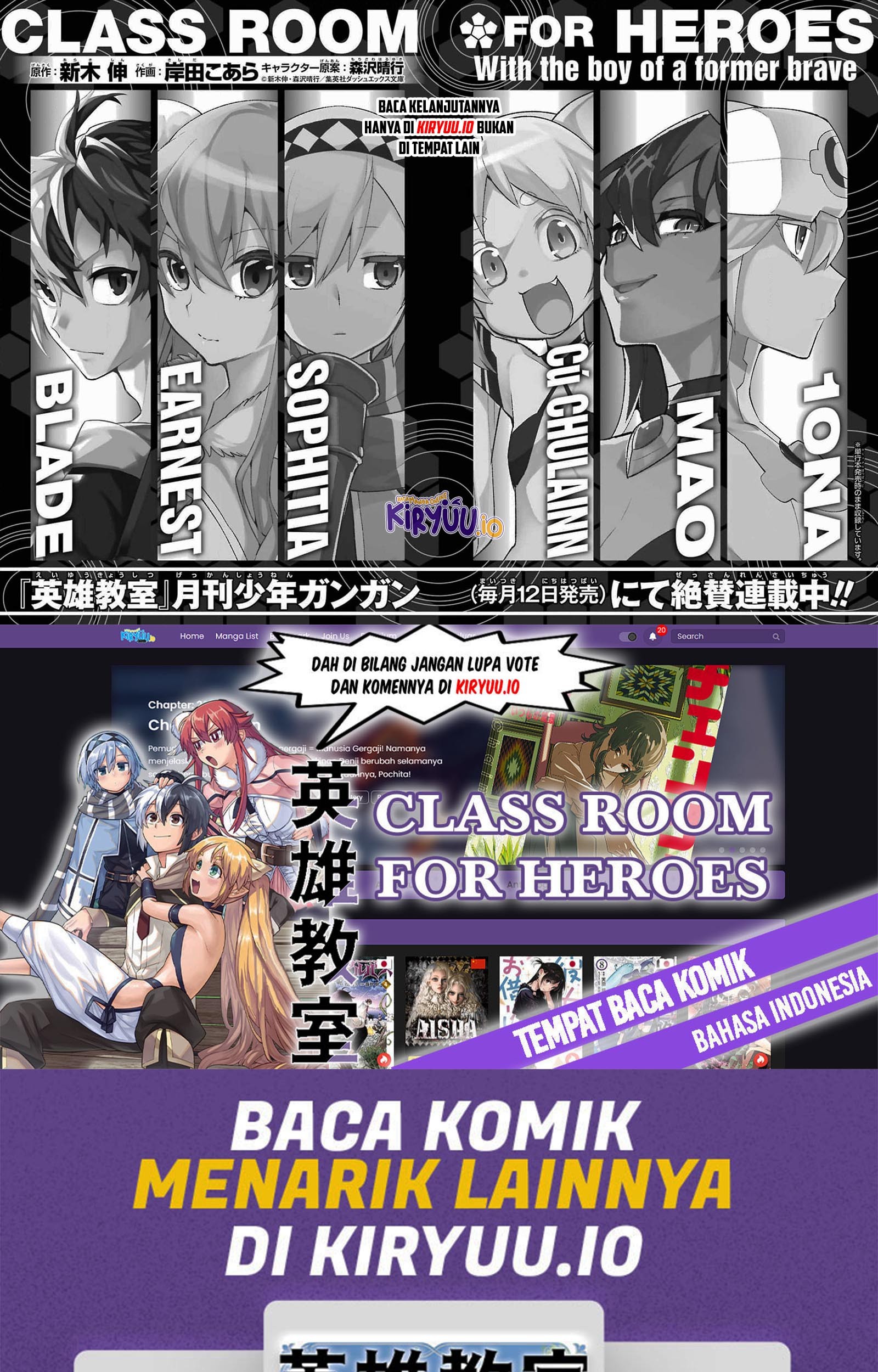 Eiyuu Kyoushitsu Chapter 39.3 Gambar 38
