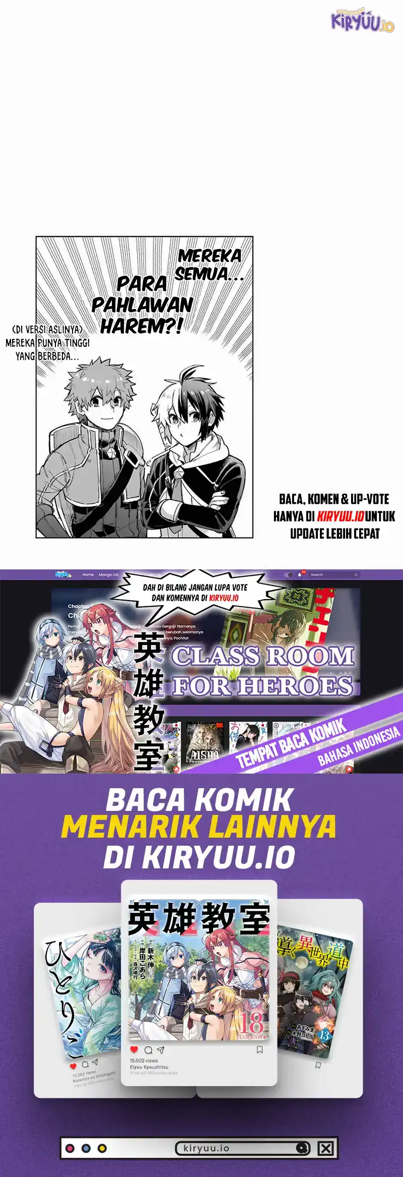 Eiyuu Kyoushitsu Chapter 43.3 Gambar 49