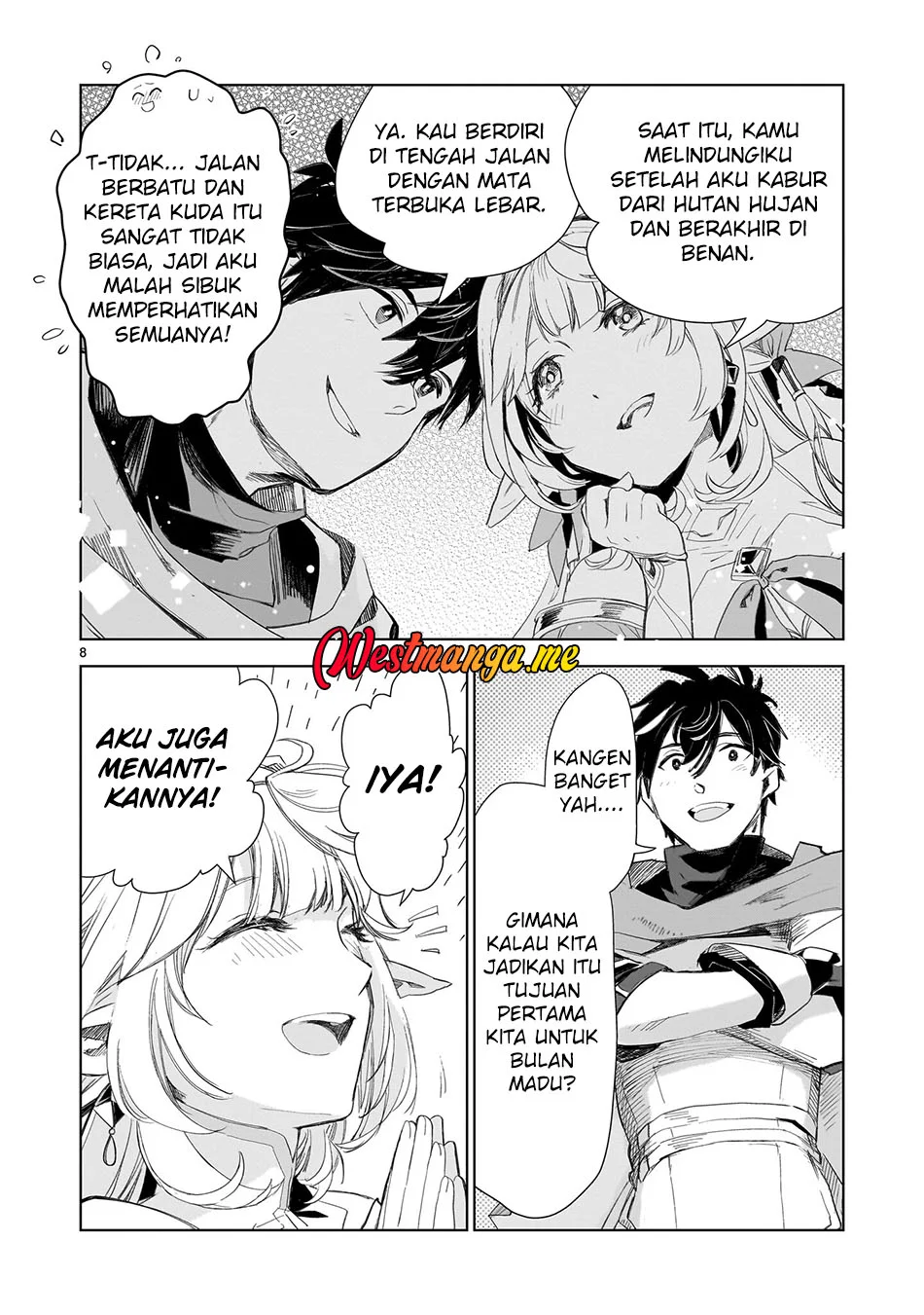 Elf Tsuma to Hajimeru Yuukyuu no Tabi ~Densetsu no Yuusha, Aisuru Elf to Tomoni 100-nen Mae ni Sukutta Sekai wo Tabisuru~ Chapter 2 Gambar 8