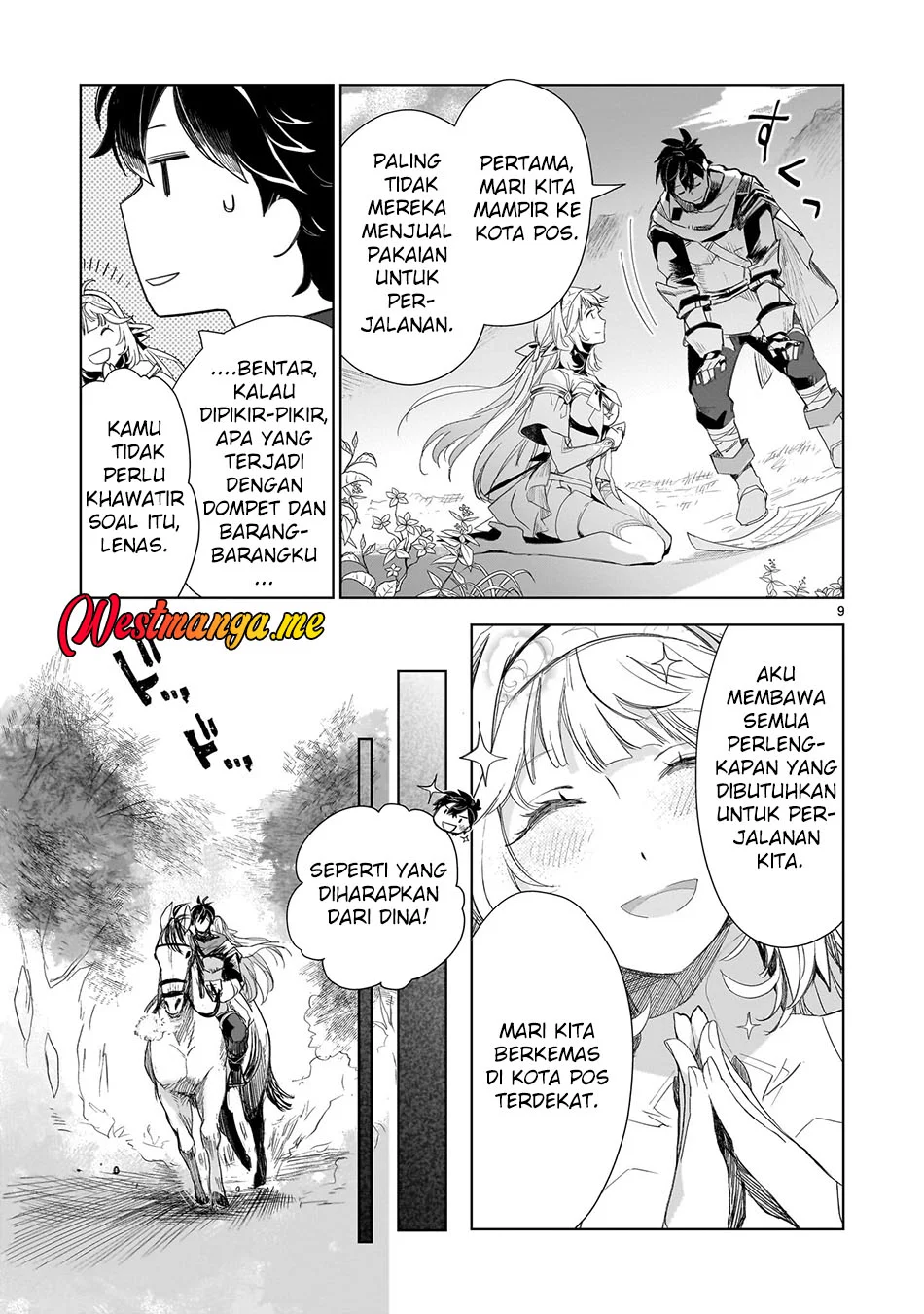 Elf Tsuma to Hajimeru Yuukyuu no Tabi ~Densetsu no Yuusha, Aisuru Elf to Tomoni 100-nen Mae ni Sukutta Sekai wo Tabisuru~ Chapter 2 Gambar 9