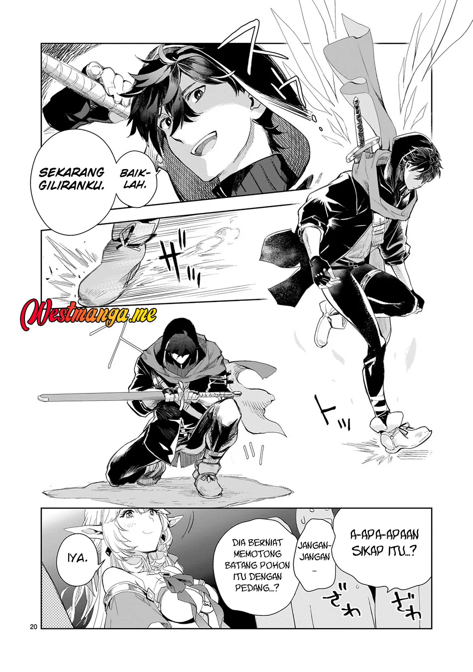 Elf Tsuma to Hajimeru Yuukyuu no Tabi ~Densetsu no Yuusha, Aisuru Elf to Tomoni 100-nen Mae ni Sukutta Sekai wo Tabisuru~ Chapter 3 Gambar 21