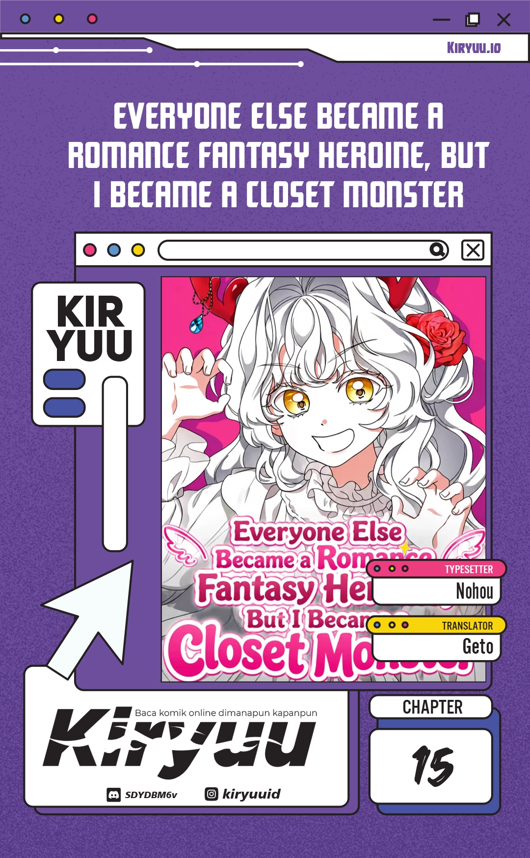 Everyone Else Became a Romance Fantasy Heroine, But I Became a Closet Monster Chapter 15 halaman 3