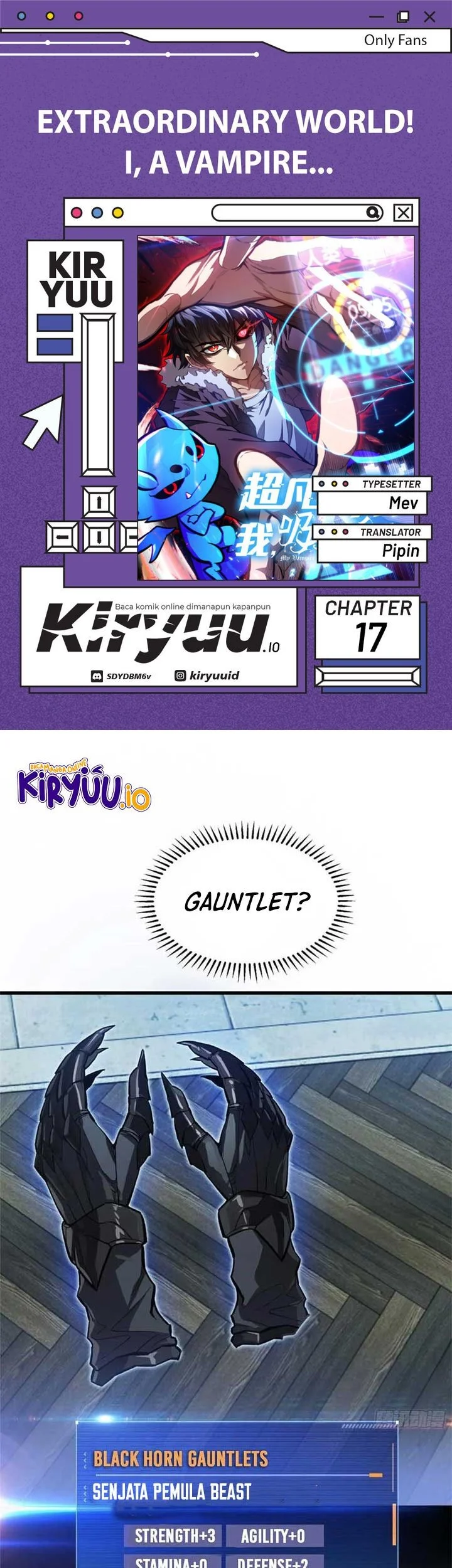 Baca Komik Extraordinary World?! Me… A Vampire?! Chapter 17 Gambar 1