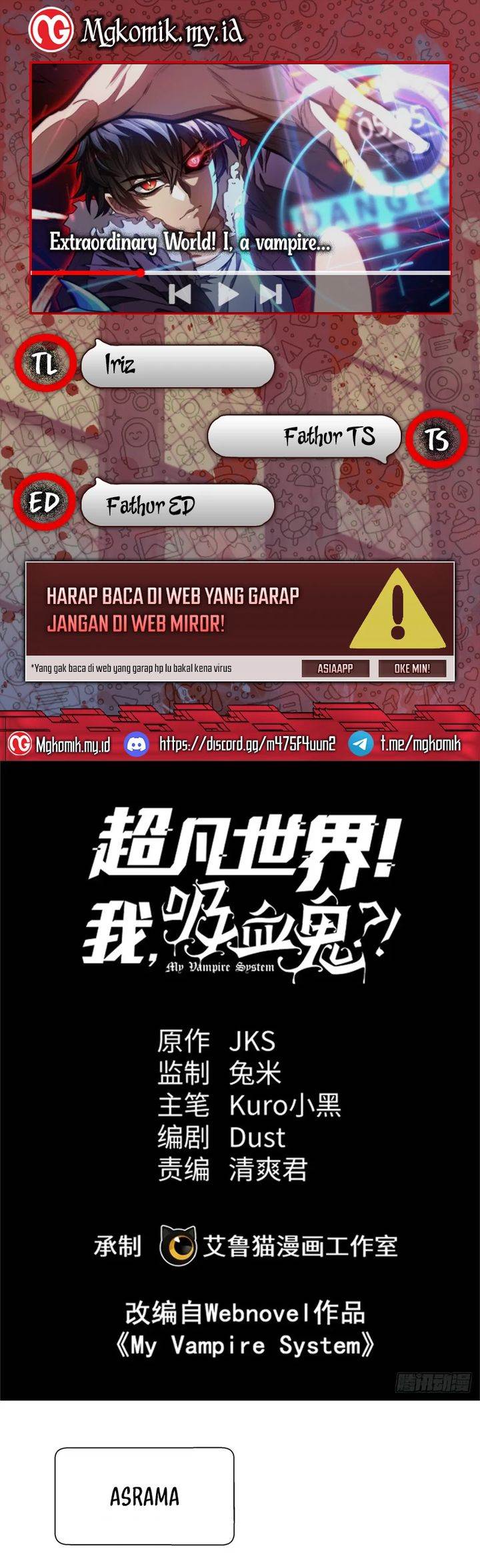 Baca Komik Extraordinary World?! Me… A Vampire?! Chapter 6 Gambar 1