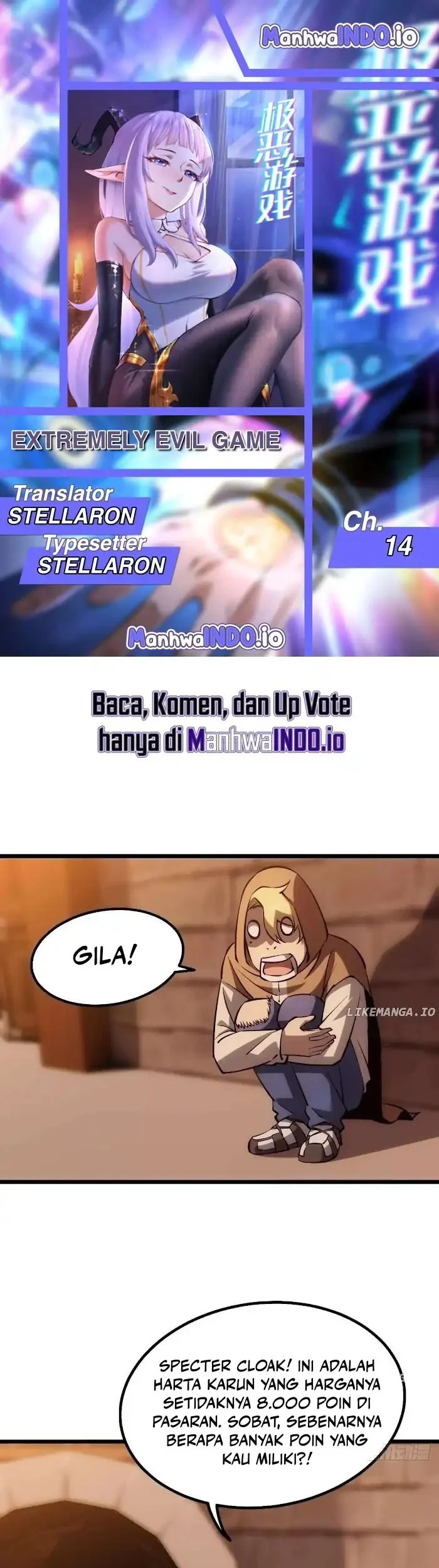 Komik Extremely Evil Game Chapter 14 gambar nomor 1
