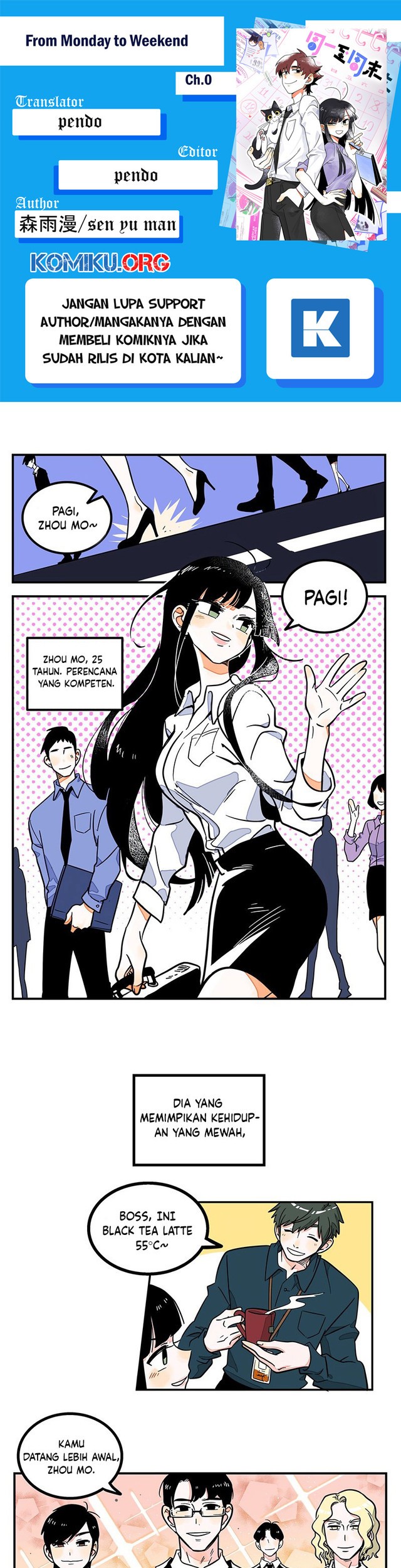Baca Komik From Monday to Weekend Chapter 0.1 Gambar 1