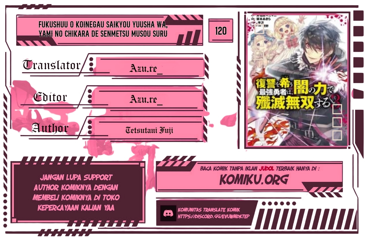 Baca Komik Fukushuu o Koinegau Saikyou Yuusha wa, Yami no Chikara de Senmetsu Musou Suru Chapter 120 Gambar 1