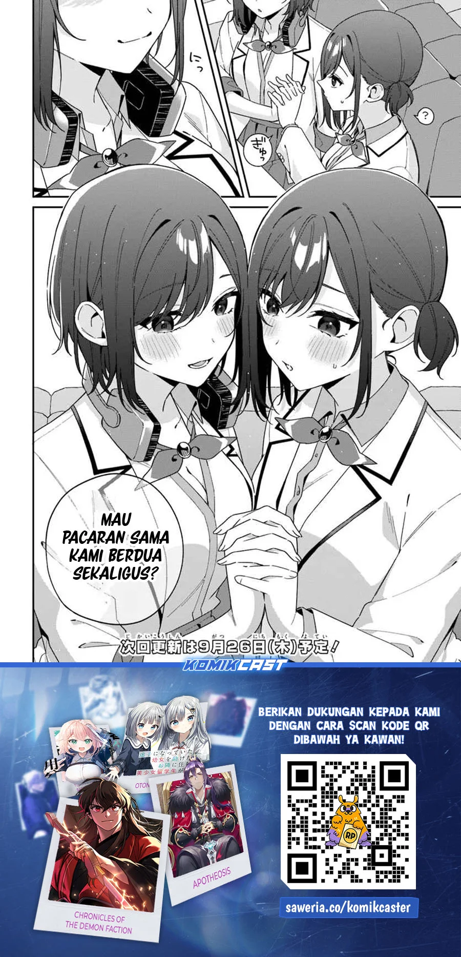 Futago Matomete Kanojo Ni Shinai Chapter 5.2 Gambar 10