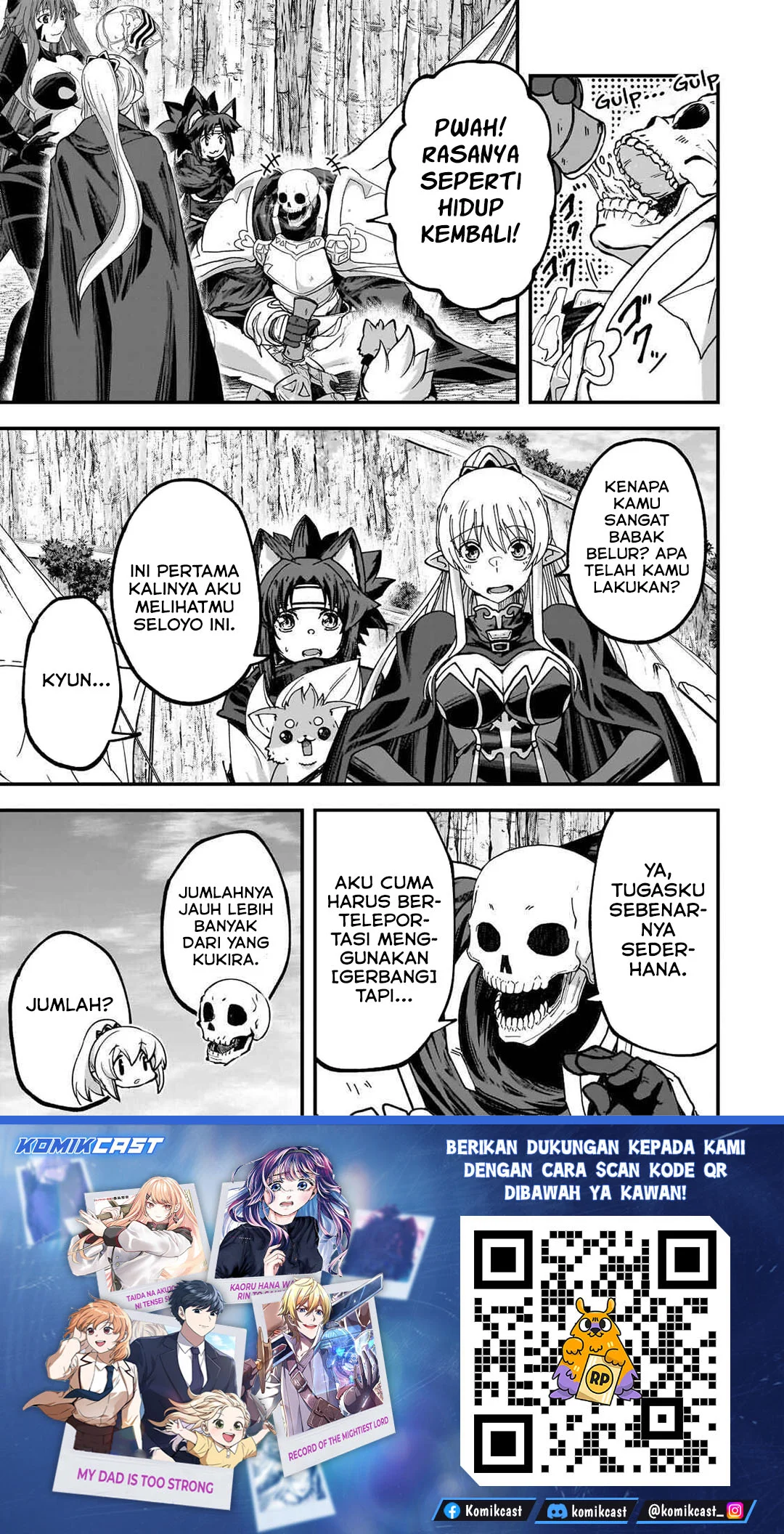 Gaikotsu Kishi-sama, Tadaima Isekai e Odekake-chuu Chapter 69.1 Gambar 14