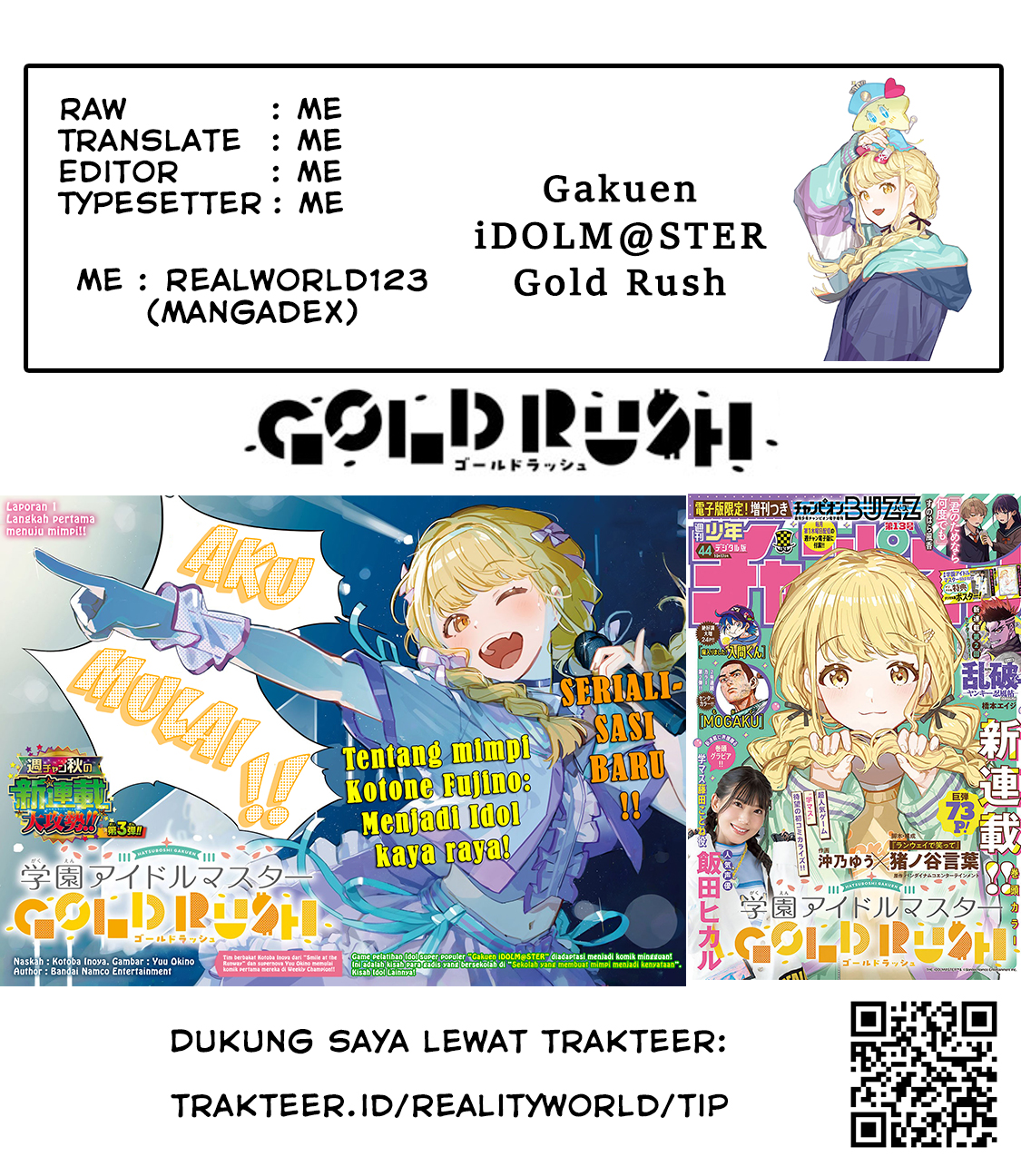 Gakuen Idolm@ster Gold Rush Chapter 34 Gambar 20