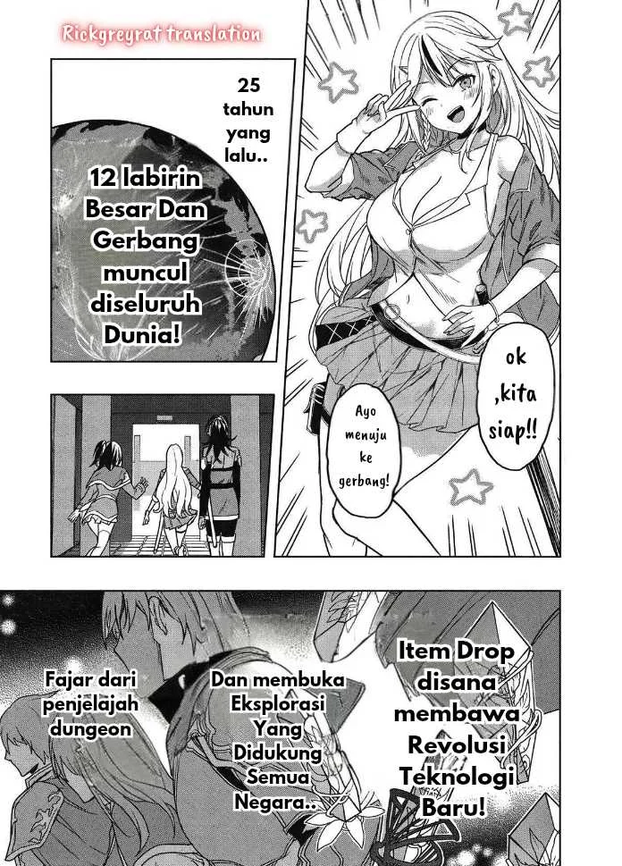 Gal to Dungeon to Shuukai Okure no Tansaku Eiyuutan ~Moto Legend Ima wa Wakeari tei Rank Tansakushana Ore ga, S-Kyuu Gal ni Natsukare Makutte Ikusei wo Makase Sareta~ Chapter 1.1 Gambar 13