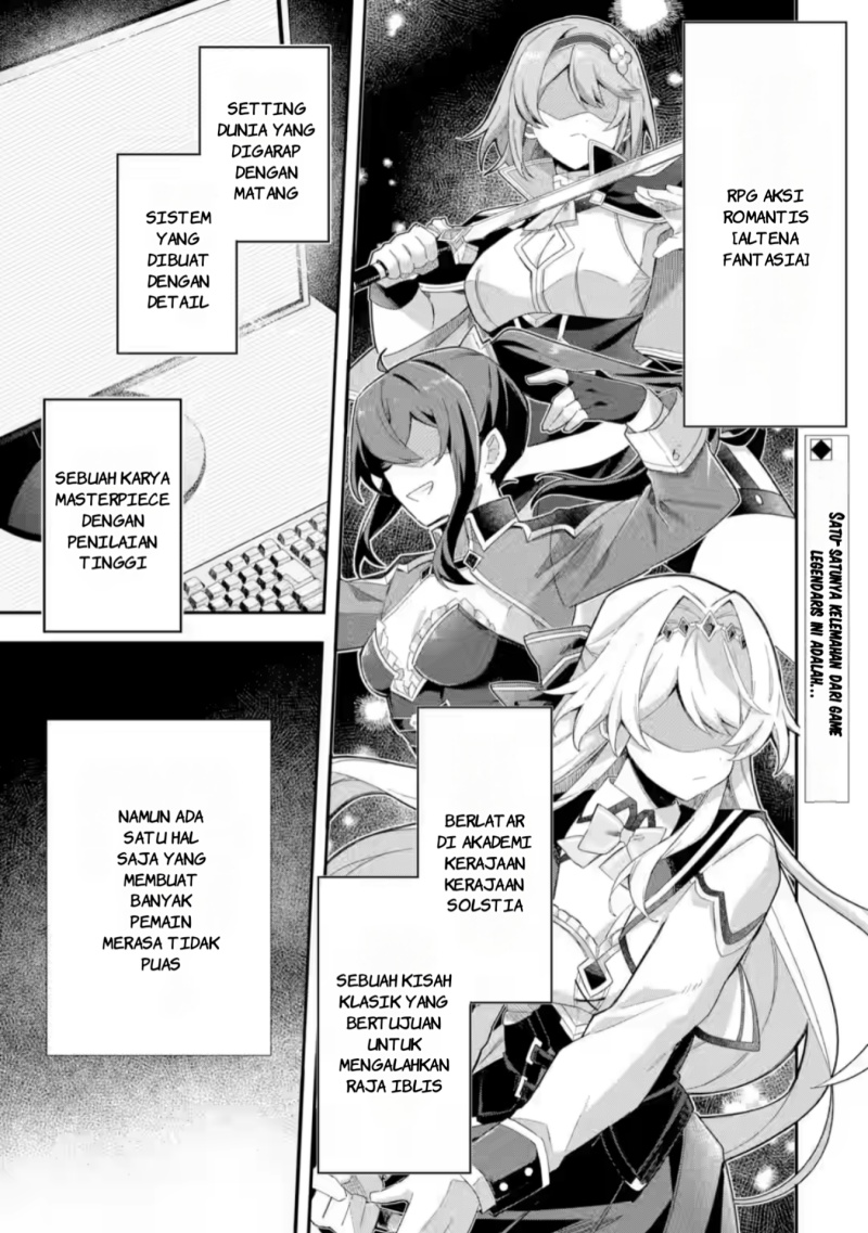 Baca Manga Game Sekai no mobu akuyaku ni tensei shita node Last bos wo mezashite mita Chapter 1 Gambar 2