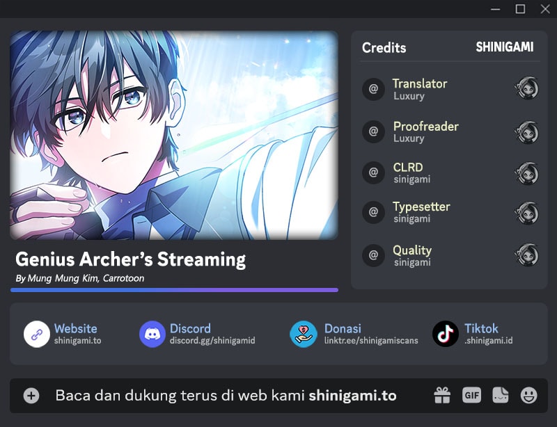 Komik Genius Archer’s Streaming Chapter 78 gambar nomor 1