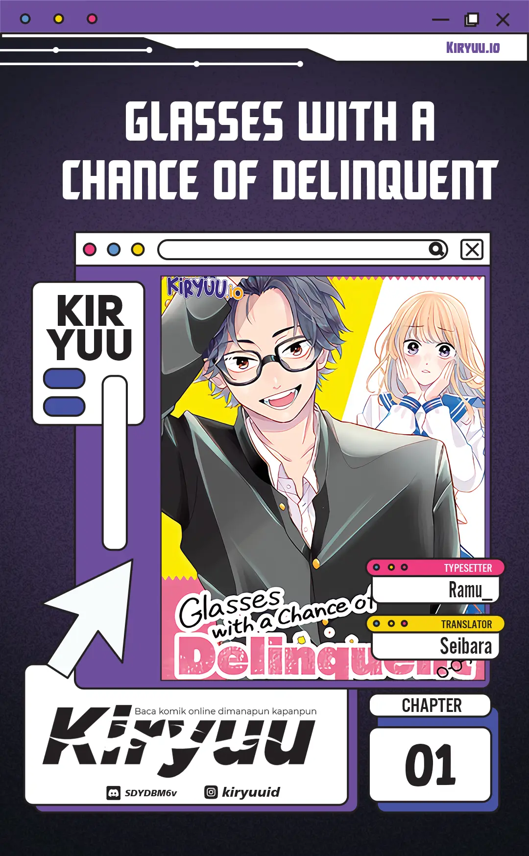 Komik Glasses with a Chance of Delinquent Chapter 1 gambar 1