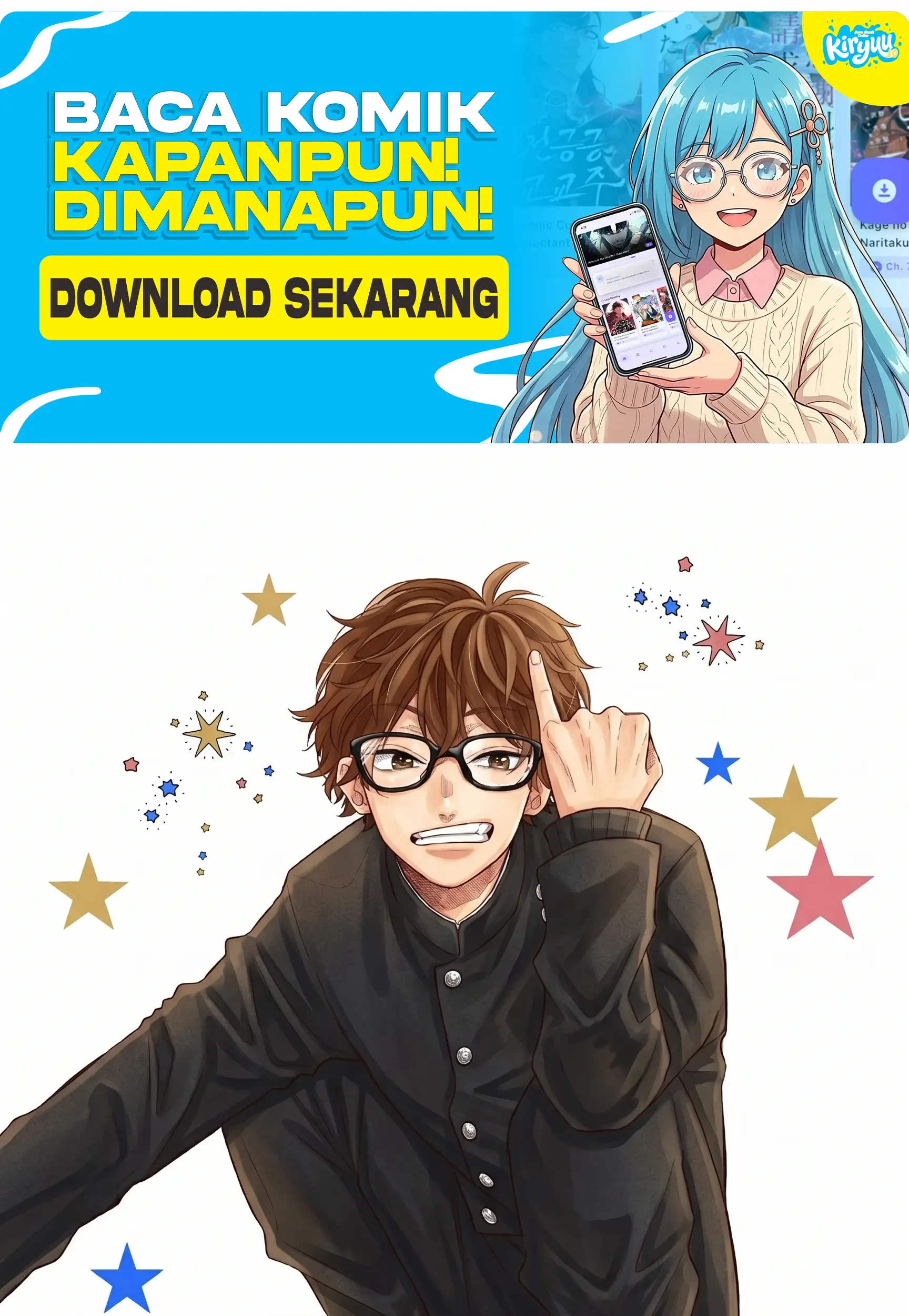 Manga Glasses with a Chance of Delinquent Chapter 2 gambar 2