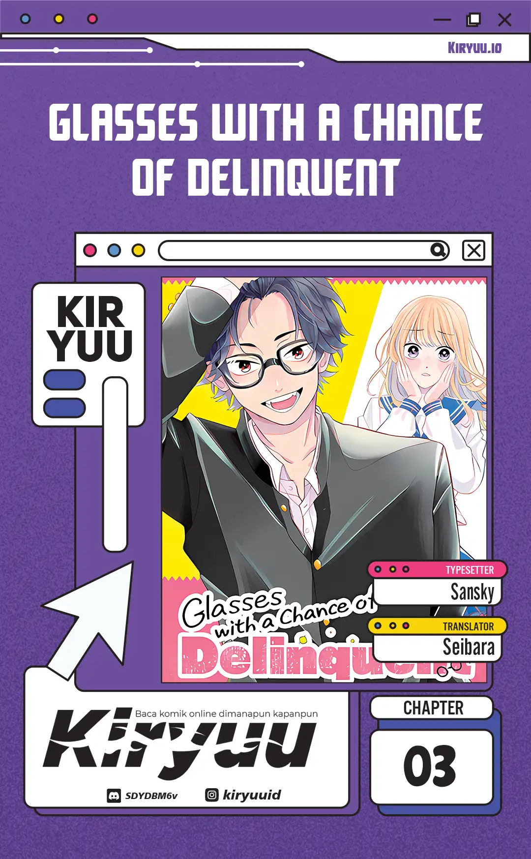 Komik Glasses with a Chance of Delinquent Chapter 3 gambar 1