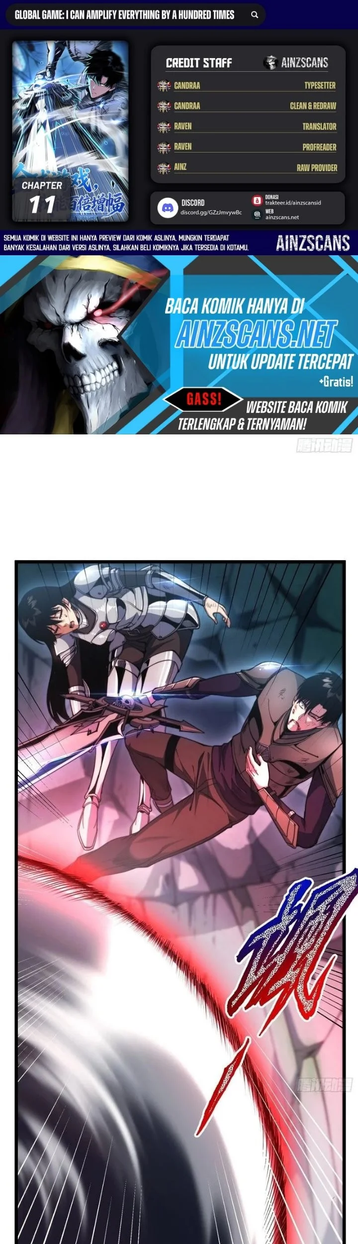 Komik Global Game: I Can Amplify Everything by a Hundred Times Chapter 11 gambar 1