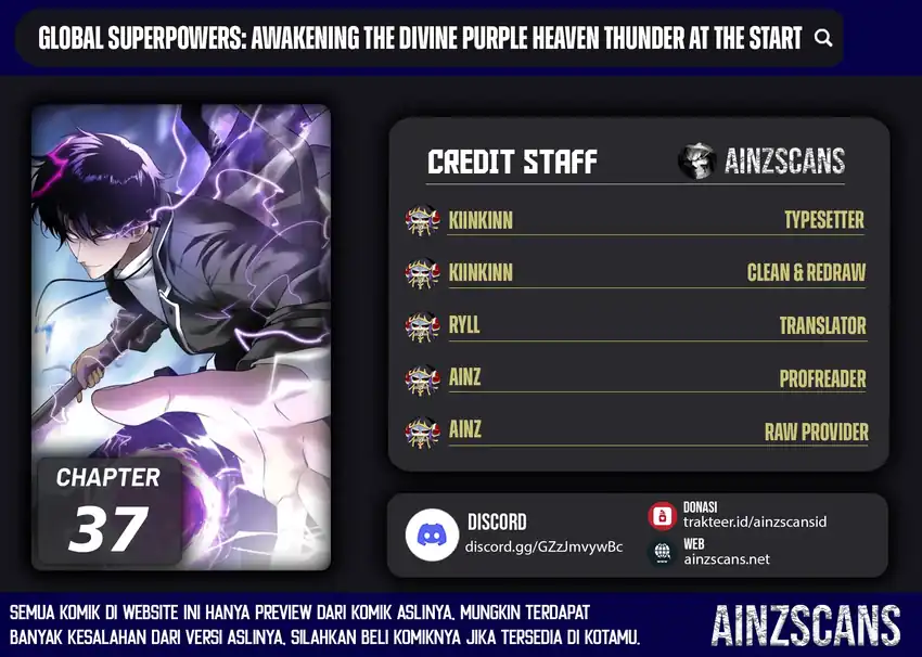 Manhua Global Superpowers: Awakening the Zixiao Divine Thunder at the Beginning Chapter 37 gambar 2