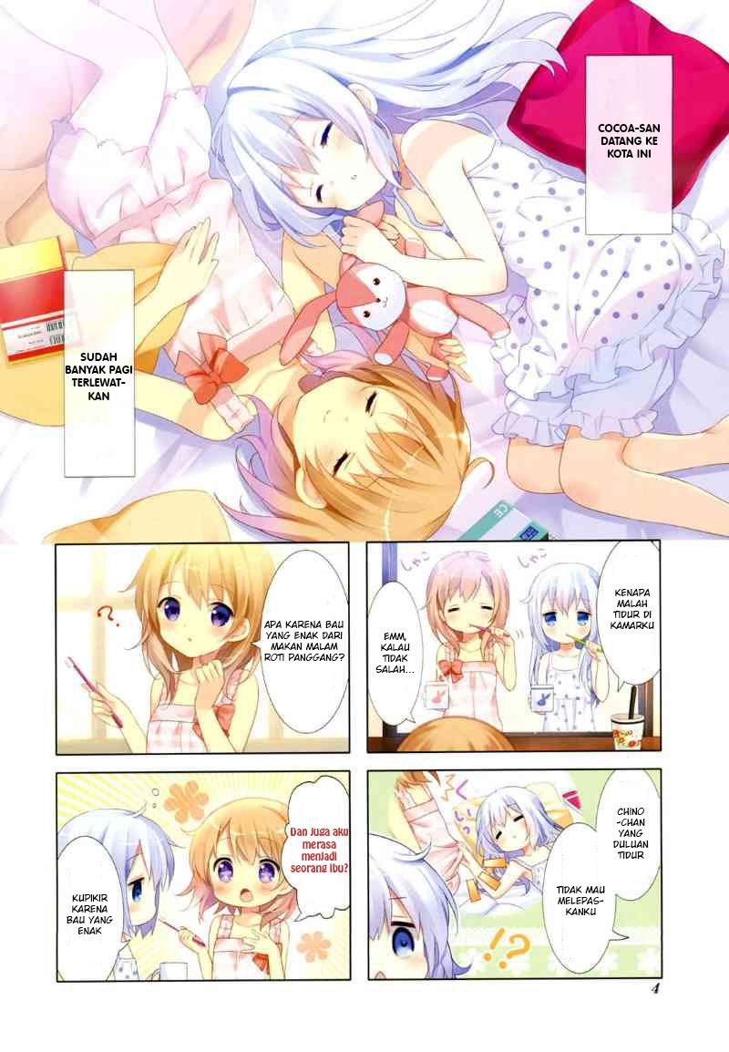Baca Komik Gochuumon wa Usagi desu ka? Chapter 14 Gambar 1