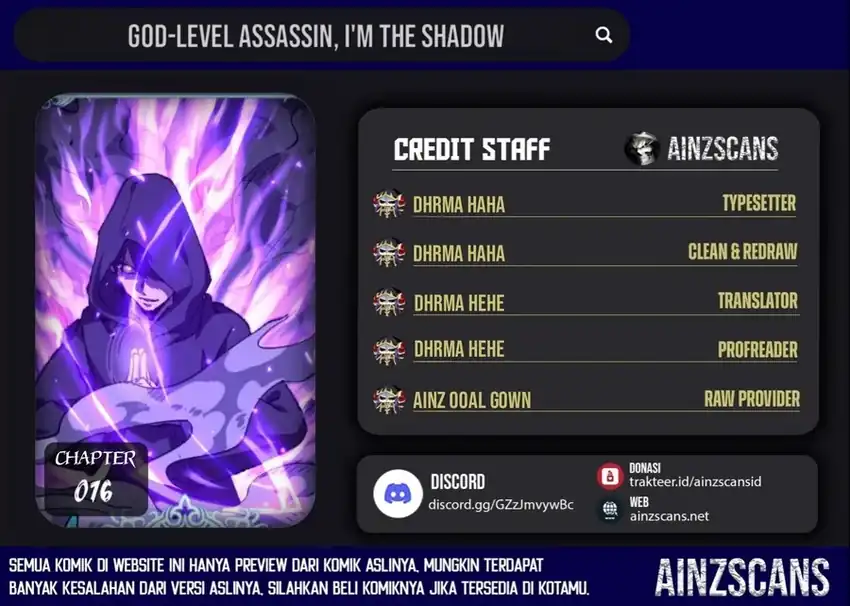 Komik God-level Assassin, I’m the Shadow Chapter 76 gambar nomor 1