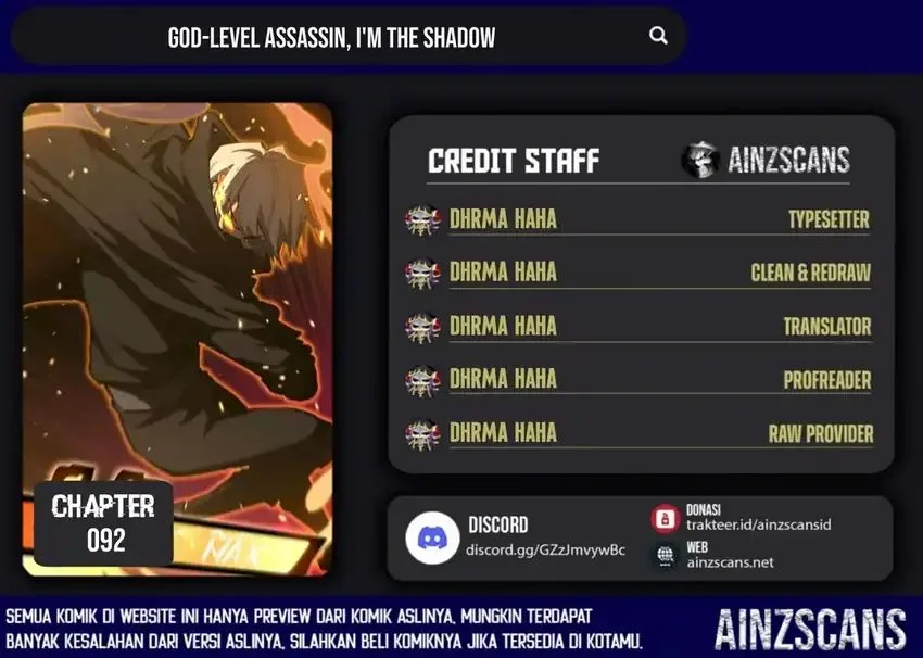Komik God-level Assassin, I’m the Shadow Chapter 92 gambar 1