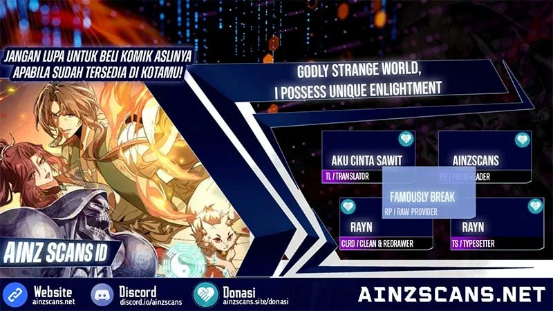 Komik Godly Strange World, I Possess Unique Enlightment Chapter 34 gambar 1