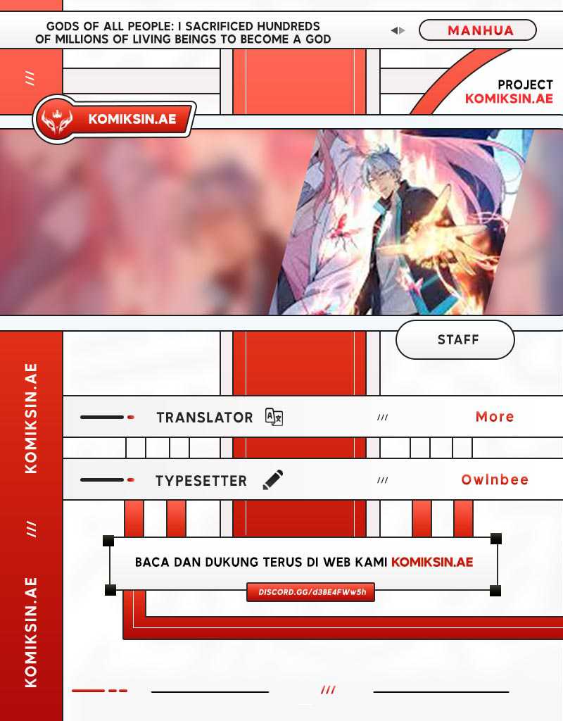 Baca Komik Gods of All People: I Sacrificed Hundreds of Millions of Living Beings To Become a God Chapter 20 Gambar 1