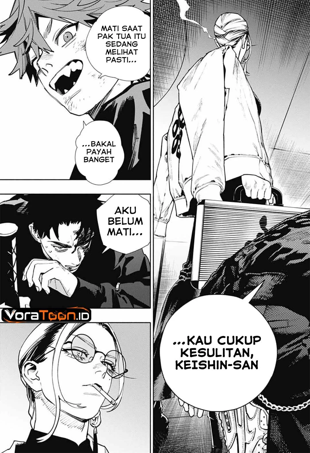 Gokurakugai Chapter 38 halaman 18