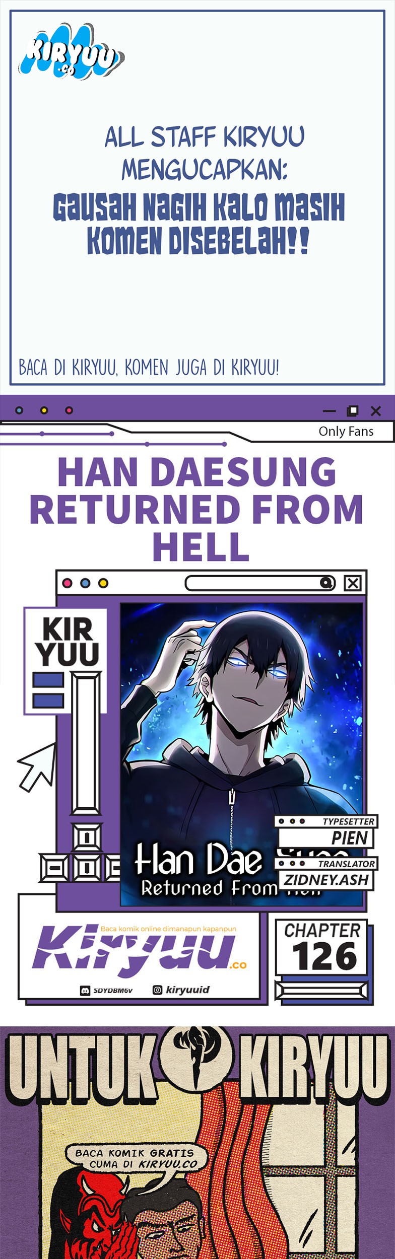 Baca Komik Han Dae Sung Returned From Hell Chapter 126 Gambar 1