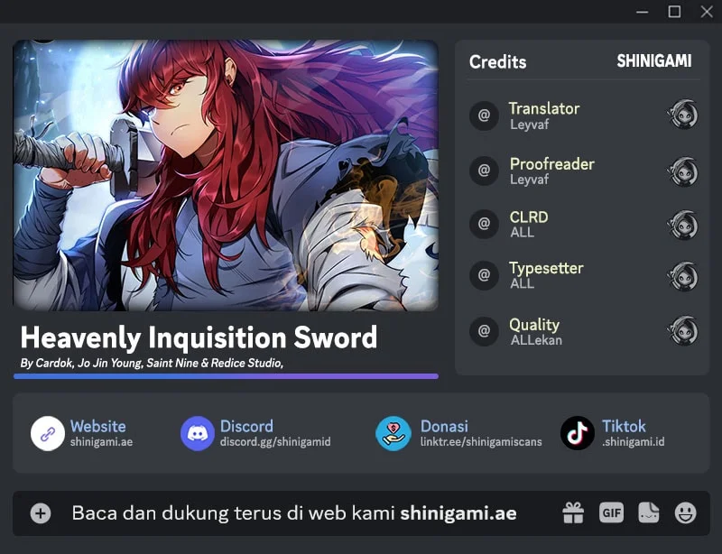 Komik Heavenly Inquisition Sword Chapter 145 gambar nomor 1