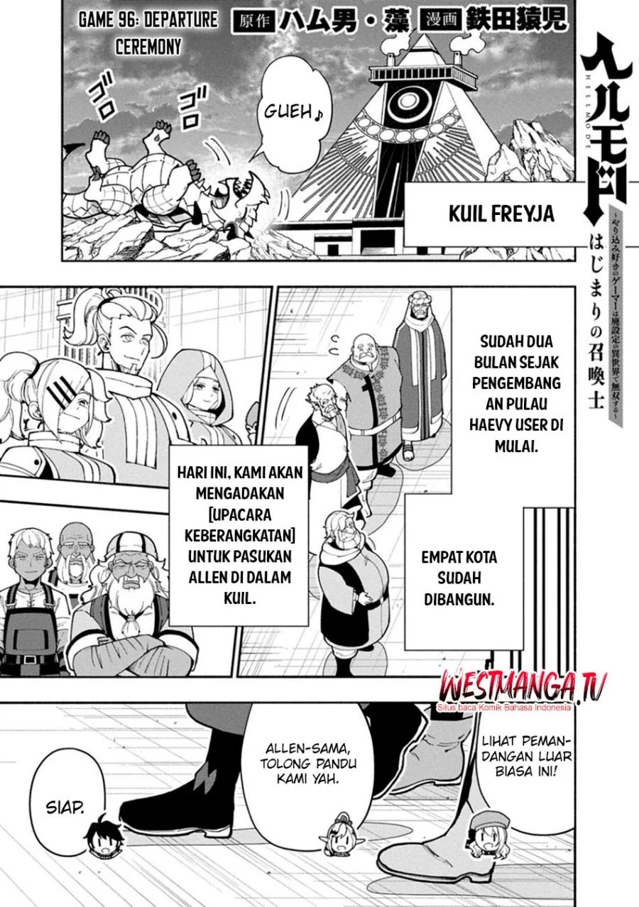 Manga Hell Mode: Yarikomi Suki no Gamer wa Hai Settei no Isekai de Musou Suru Chapter 96.1 gambar 2